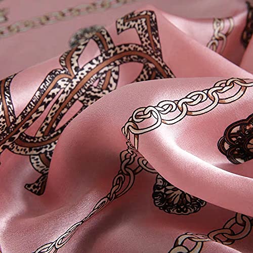 ANDANTINO 100% Silk Scarf 43" Large Square Lightweight Headscarf& Shawl–Women Hair Wraps-With Gift Packed