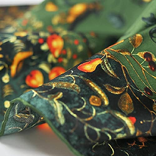 ANDANTINO 100% Silk Scarf 43" Large Square Lightweight Headscarf& Shawl–Women Hair Wraps-With Gift Packed