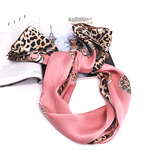 ANDANTINO 100% Silk Scarf 43" Large Square Lightweight Headscarf& Shawl–Women Hair Wraps-With Gift Packed