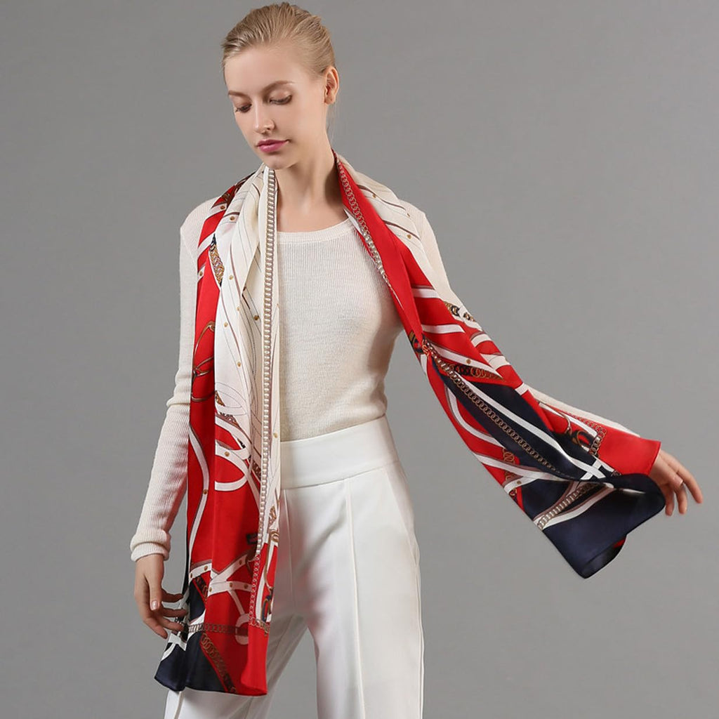 Silk Scarf Mulberry Silk Fashion Scarves Long Lightweight Shawl Wrap …