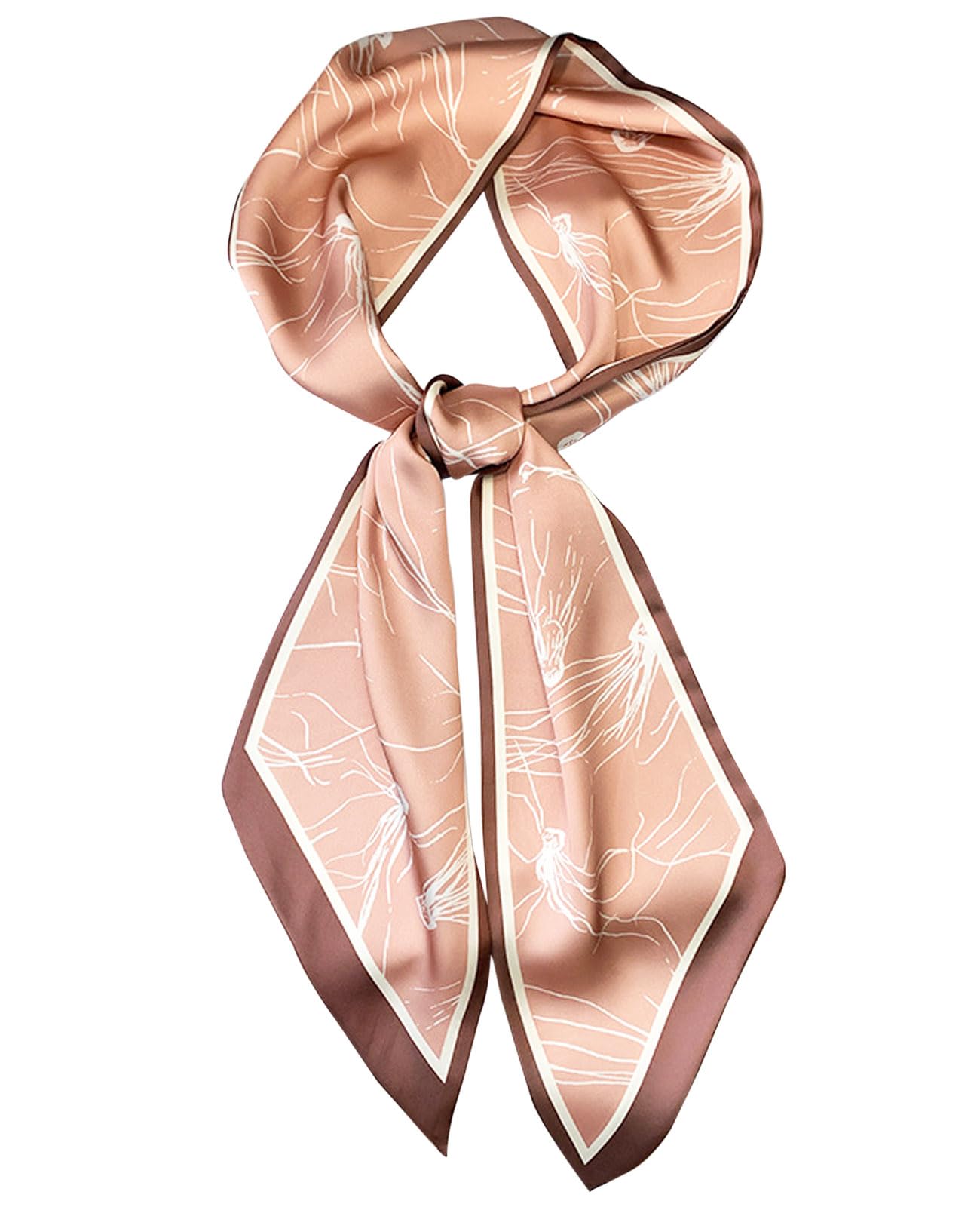 Head Scarf Hair Neck Scarves For Women Purse Bag Scarfs For Handbags Silky Long Thin Satin Headscarf Fashion