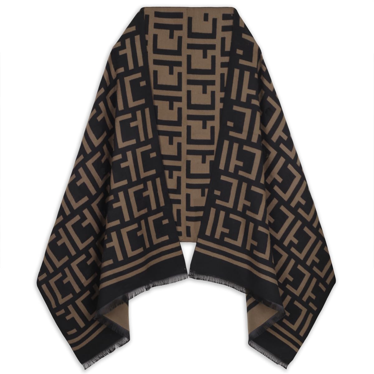EXTREE Scarfs for Women Pashmina Silky Shawl Wrap for Evening Dressing Blanket Open Front Poncho Cape