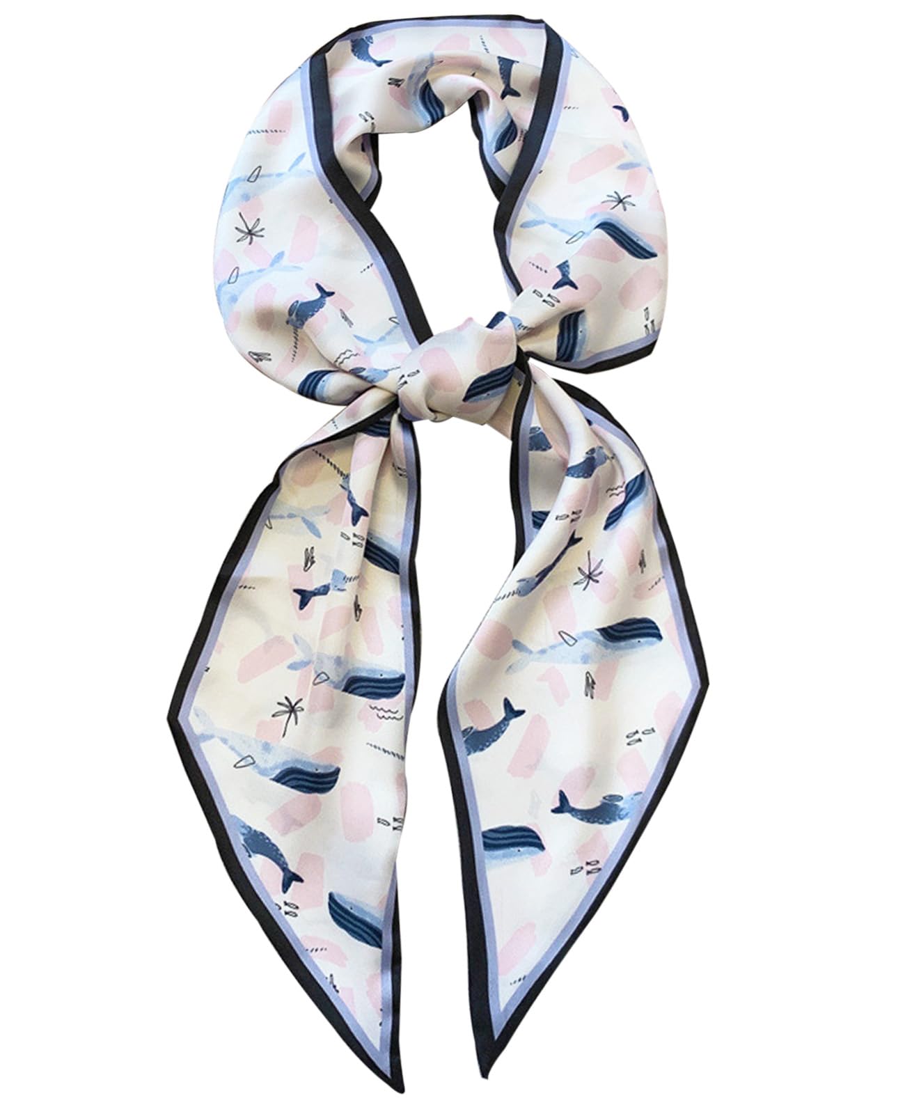 Head Scarf Hair Neck Scarves For Women Purse Bag Scarfs For Handbags Silky Long Thin Satin Headscarf Fashion