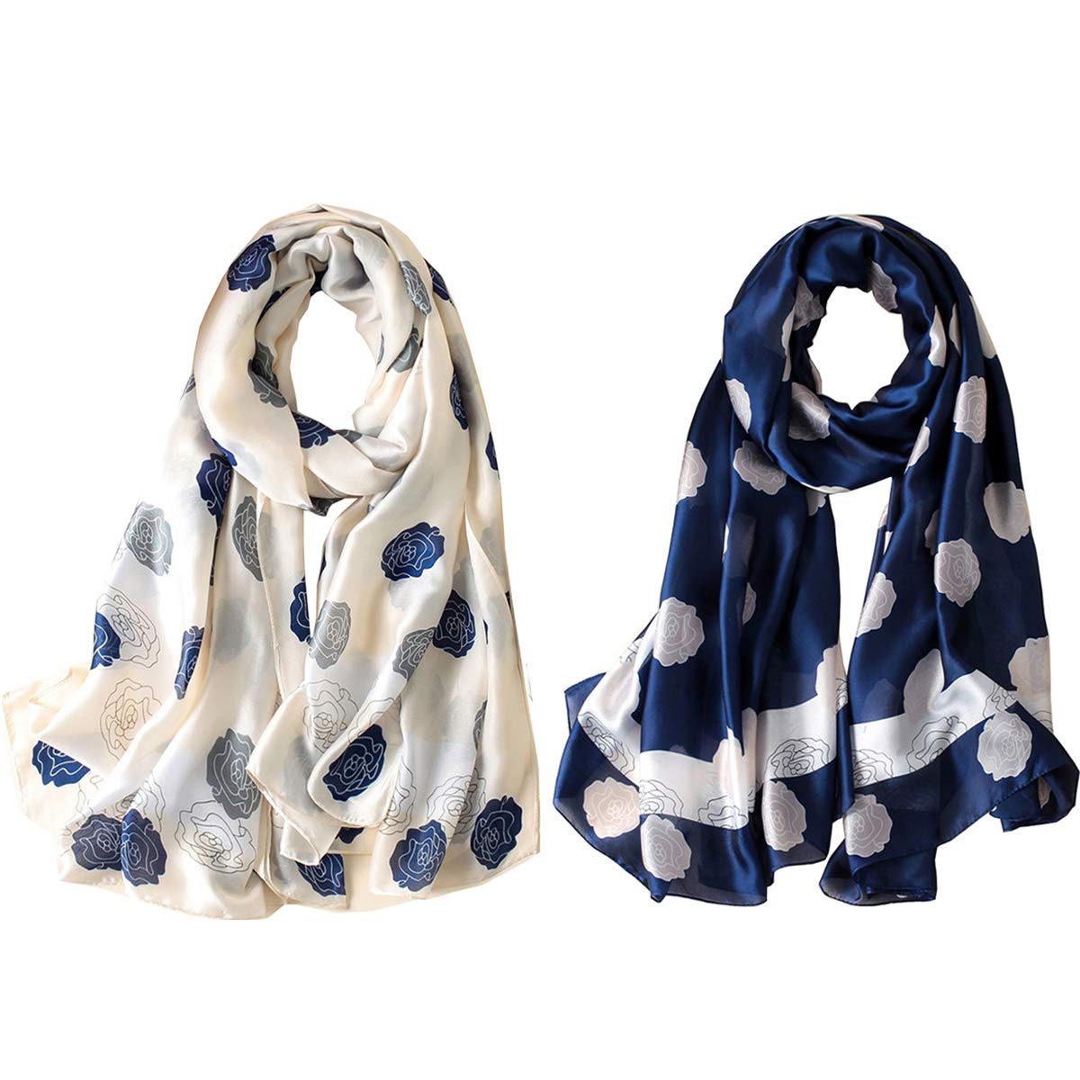 Silk Scarf Mulberry Silk Fashion Scarves Long Lightweight Shawl Wrap …