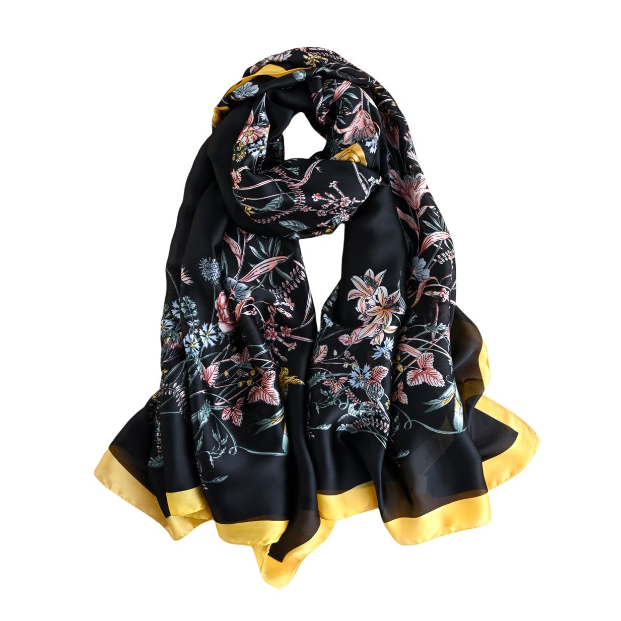 Silk Scarf Mulberry Silk Fashion Scarves Long Lightweight Shawl Wrap …