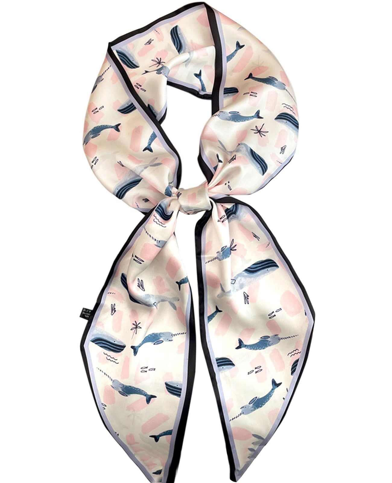 kcctoo 59” Long Silk Like Head Scarf Women's Fashion Square Neck Satin Scarfs for Bag Hair Scarves Gift 59 * 5.9”