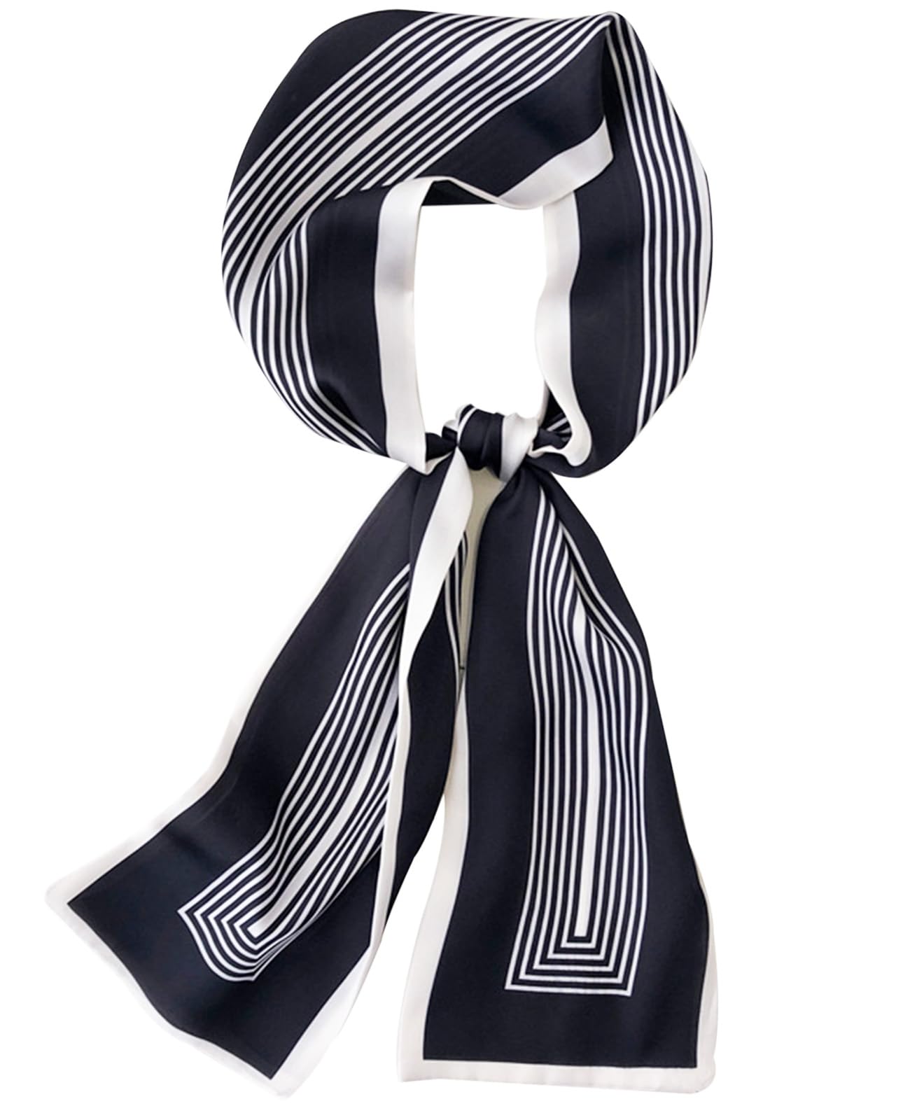 Head Scarf Hair Neck Scarves For Women Purse Bag Scarfs For Handbags Silky Long Thin Satin Headscarf Fashion