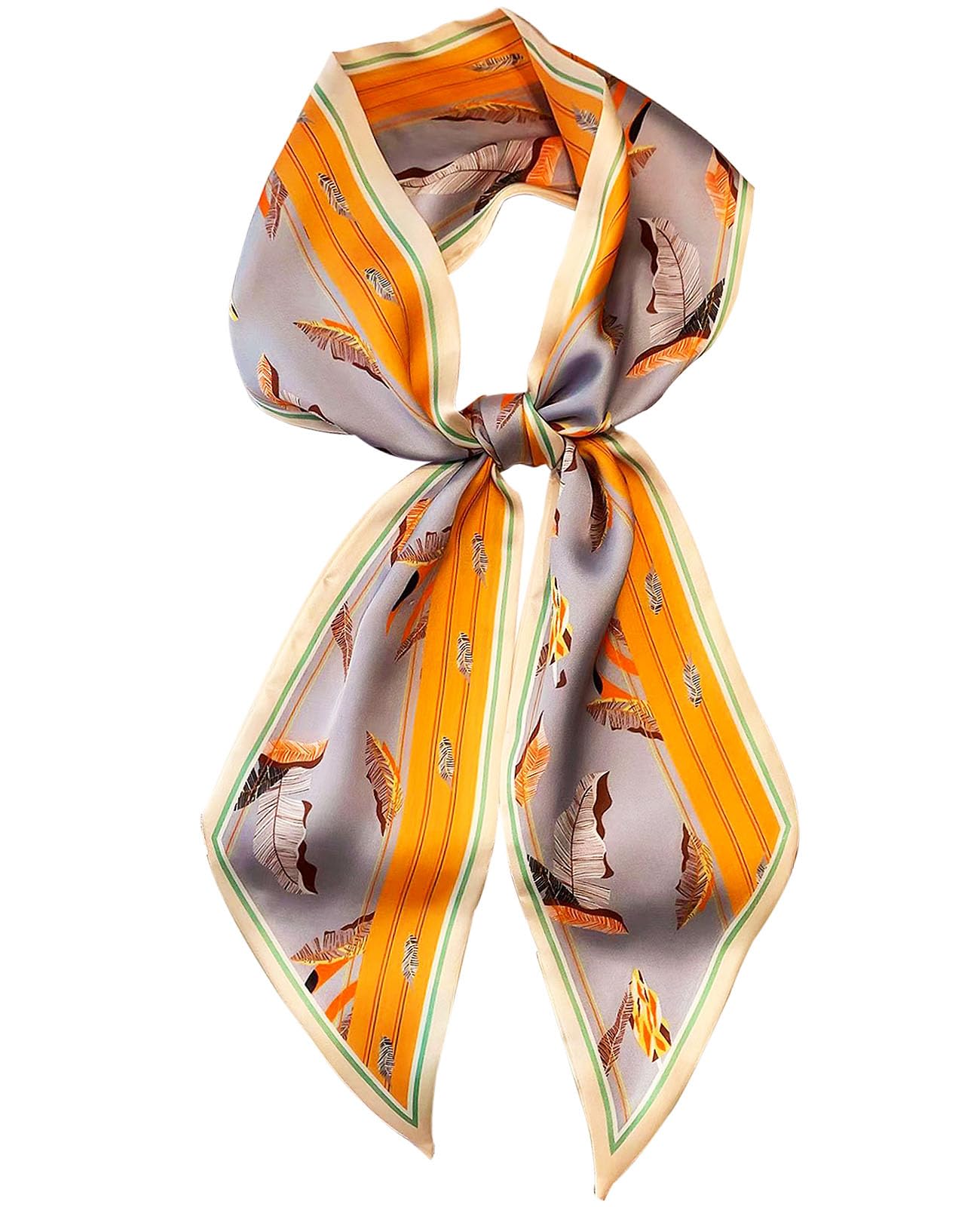 Head Scarf Hair Neck Scarves For Women Purse Bag Scarfs For Handbags Silky Long Thin Satin Headscarf Fashion