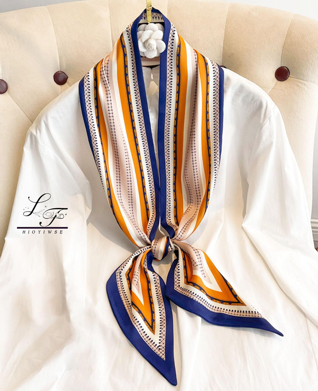 Head Scarf Hair Neck Scarves For Women Purse Bag Scarfs For Handbags Silky Long Thin Satin Headscarf Fashion