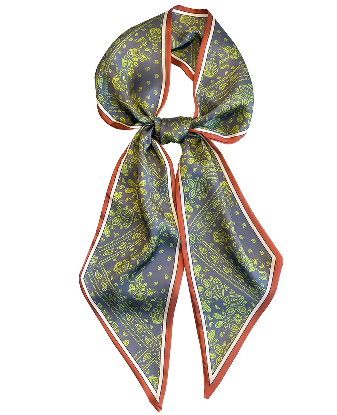 Head Scarf Hair Neck Scarves For Women Purse Bag Scarfs For Handbags Silky Long Thin Satin Headscarf Fashion