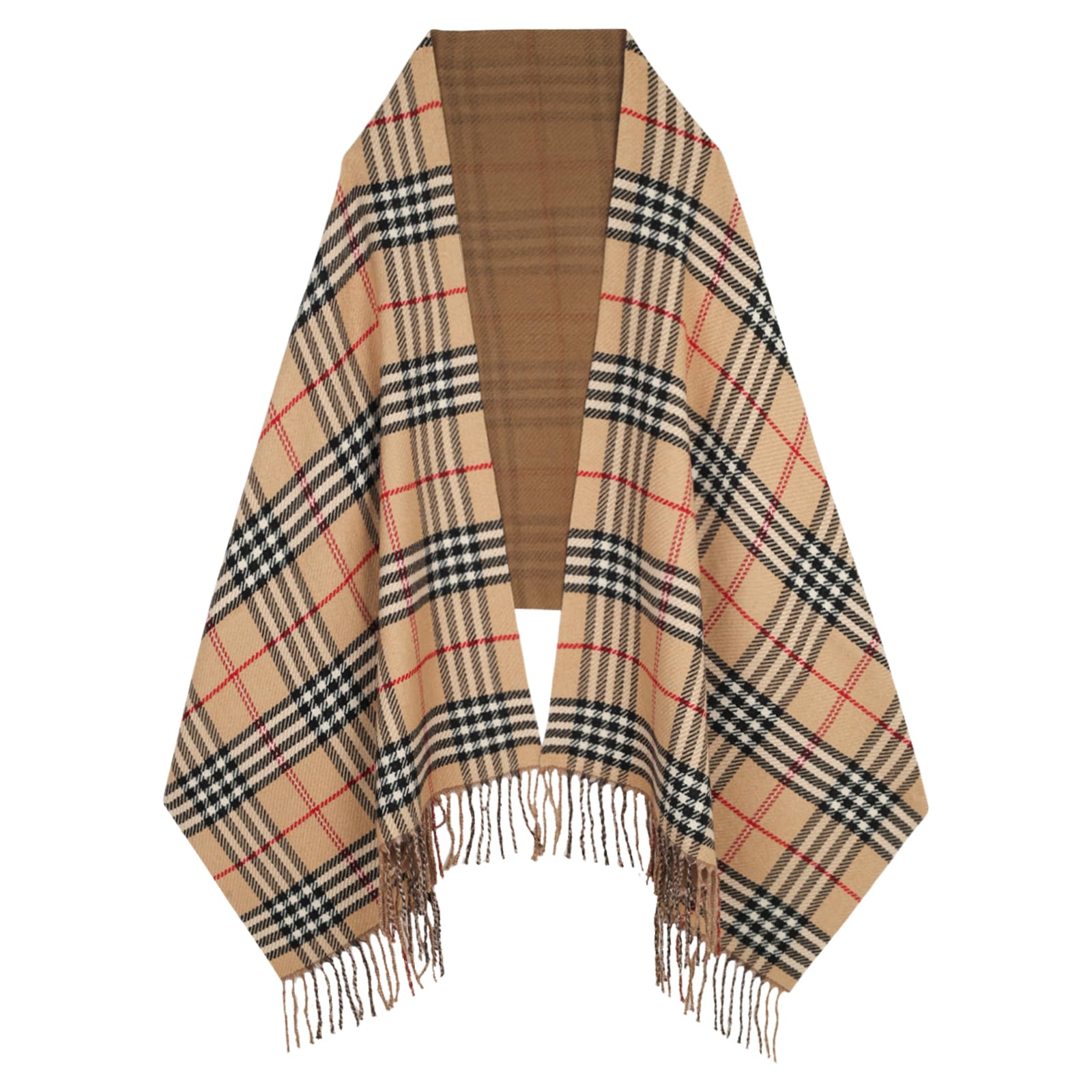 EXTREE Scarfs for Women Pashmina Silky Shawl Wrap for Evening Dressing Blanket Open Front Poncho Cape