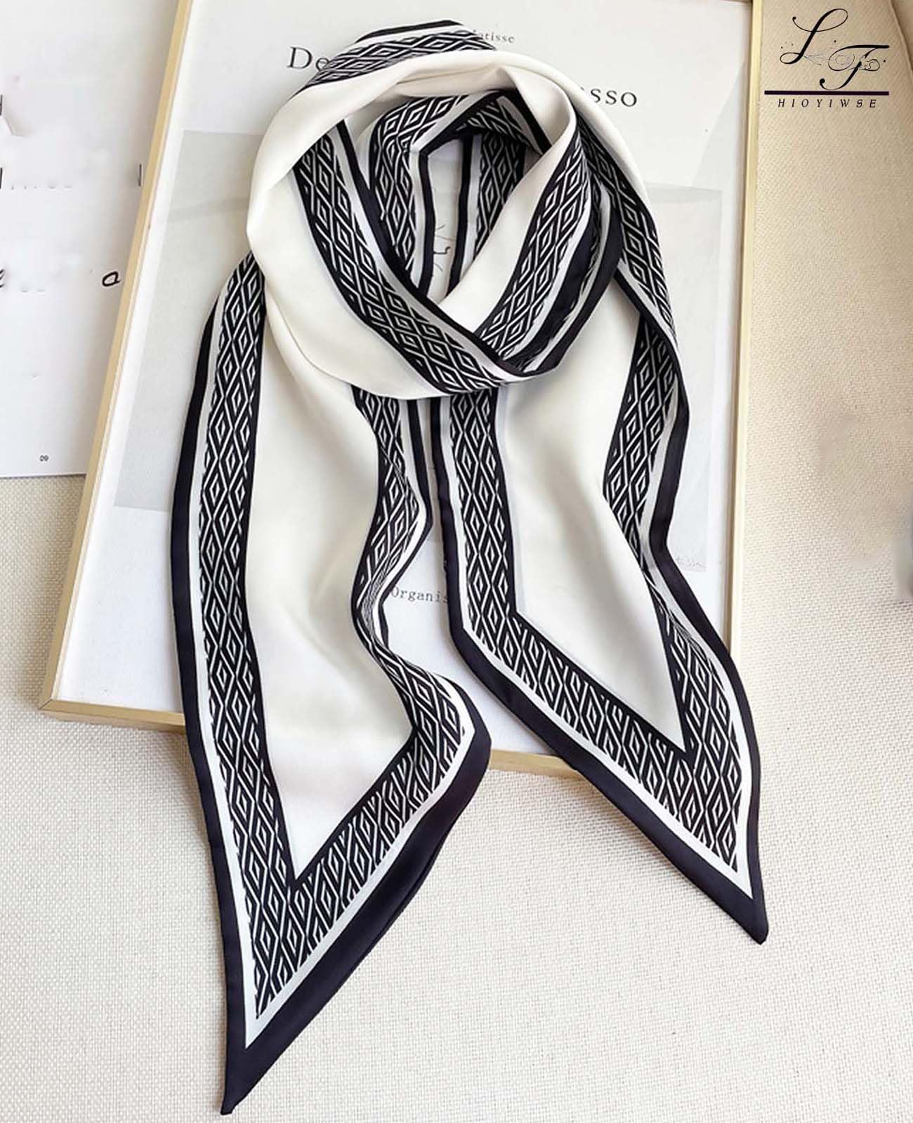Head Scarf Hair Neck Scarves For Women Purse Bag Scarfs For Handbags Silky Long Thin Satin Headscarf Fashion