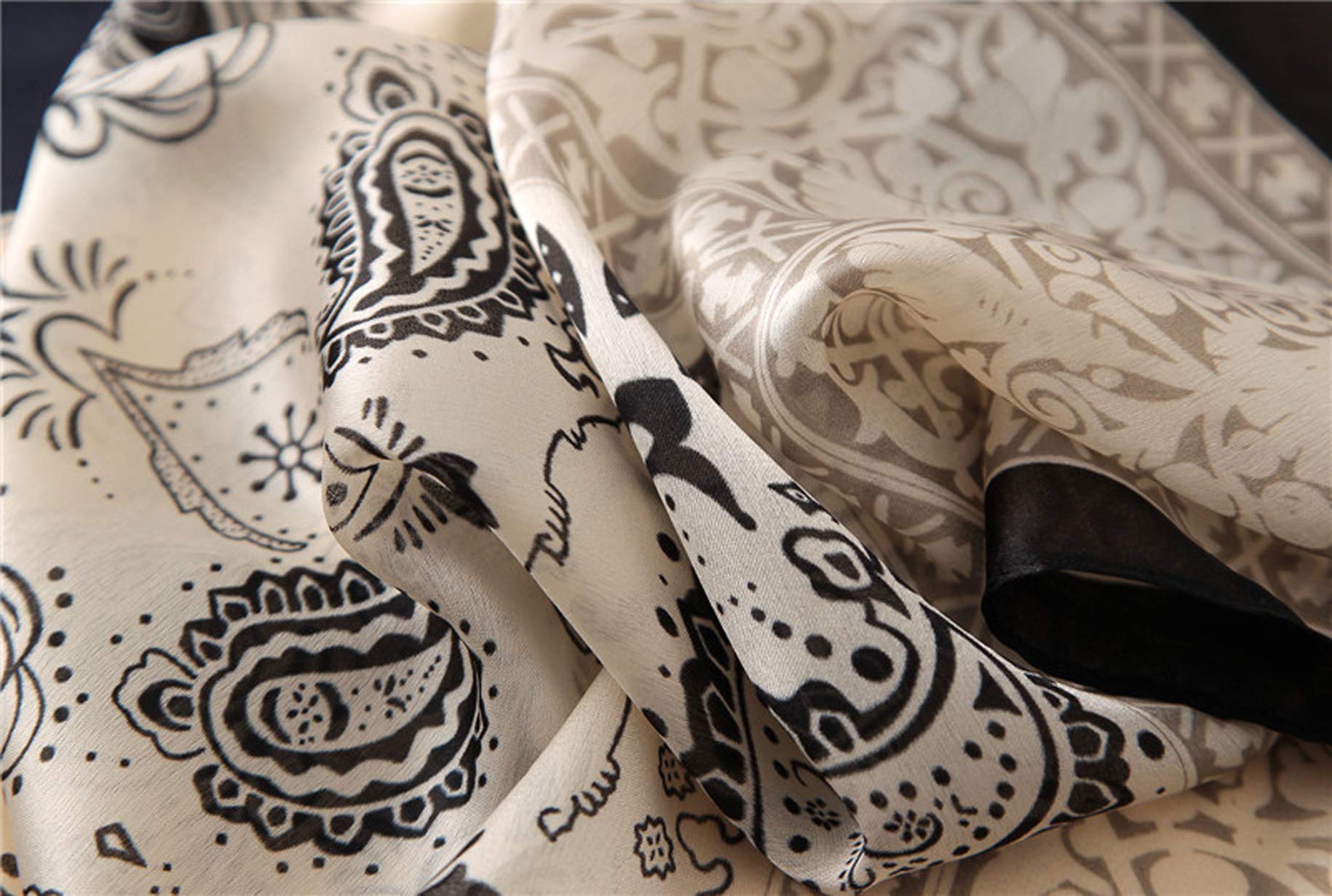 Silk Scarf Mulberry Silk Fashion Scarves Long Lightweight Shawl Wrap …