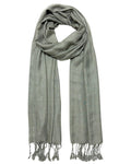 Humble Hilo Handmade Shimmer Thread Scarf or Shawl Large Lightweight Neckscarf Wrap for Women with Metallic Embroidery