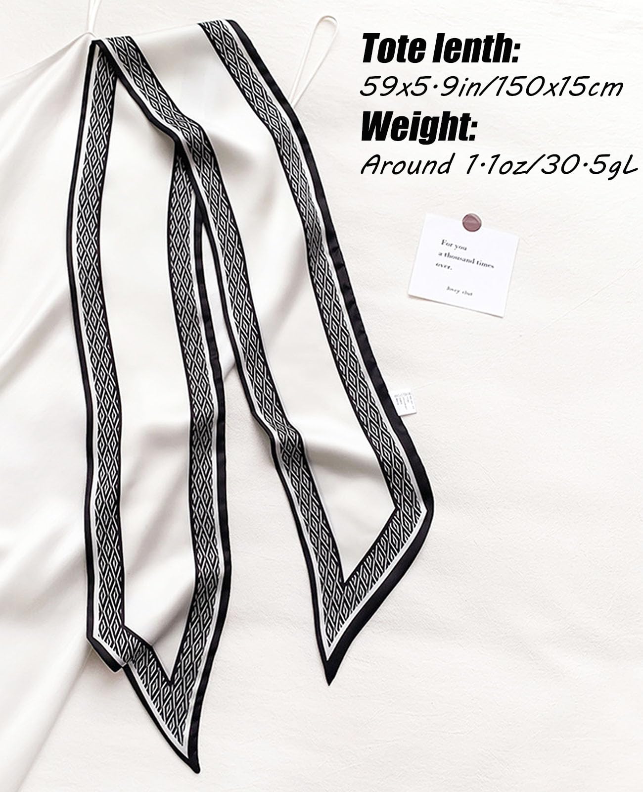 Head Scarf Hair Neck Scarves For Women Purse Bag Scarfs For Handbags Silky Long Thin Satin Headscarf Fashion