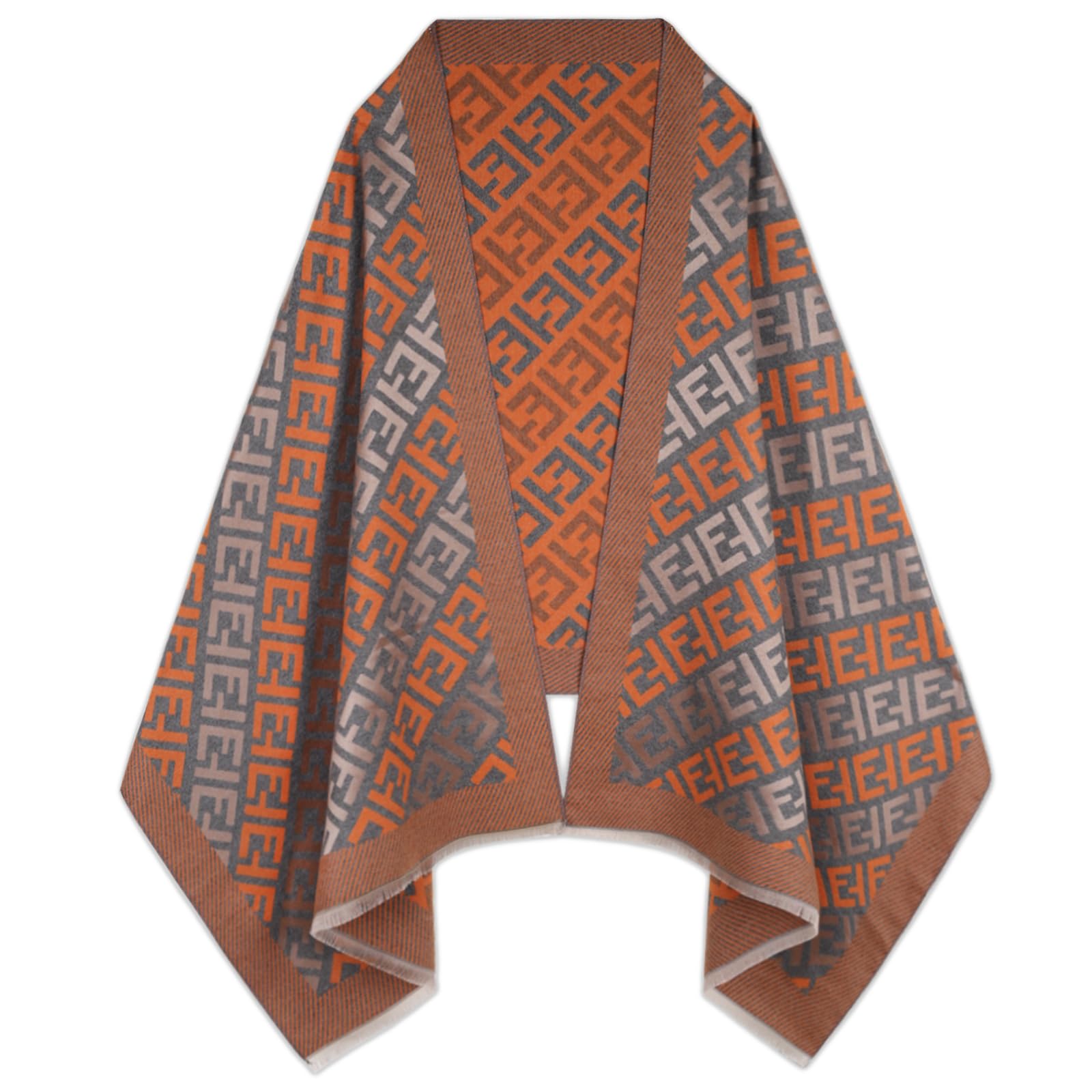 EXTREE Scarfs for Women Pashmina Silky Shawl Wrap for Evening Dressing Blanket Open Front Poncho Cape