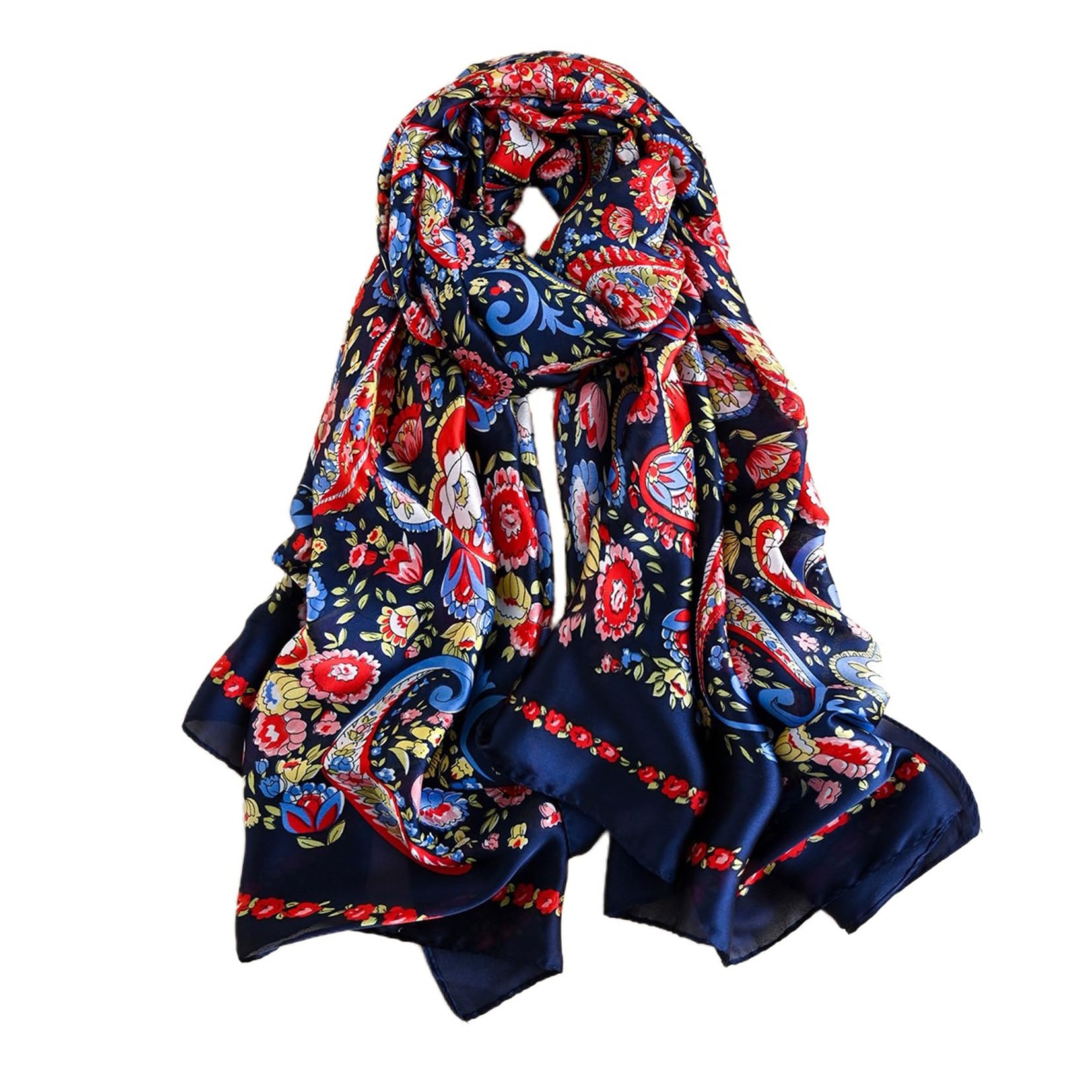 Silk Scarf Mulberry Silk Fashion Scarves Long Lightweight Shawl Wrap …