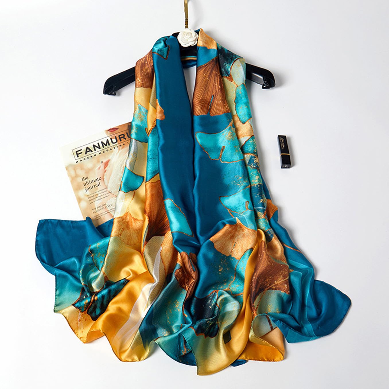 Silk Scarf Mulberry Silk Fashion Scarves Long Lightweight Shawl Wrap …