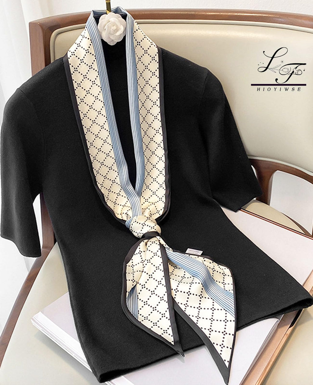 Head Scarf Hair Neck Scarves For Women Purse Bag Scarfs For Handbags Silky Long Thin Satin Headscarf Fashion