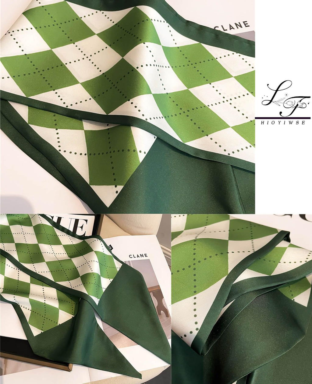 Head Scarf Hair Neck Scarves For Women Purse Bag Scarfs For Handbags Silky Long Thin Satin Headscarf Fashion