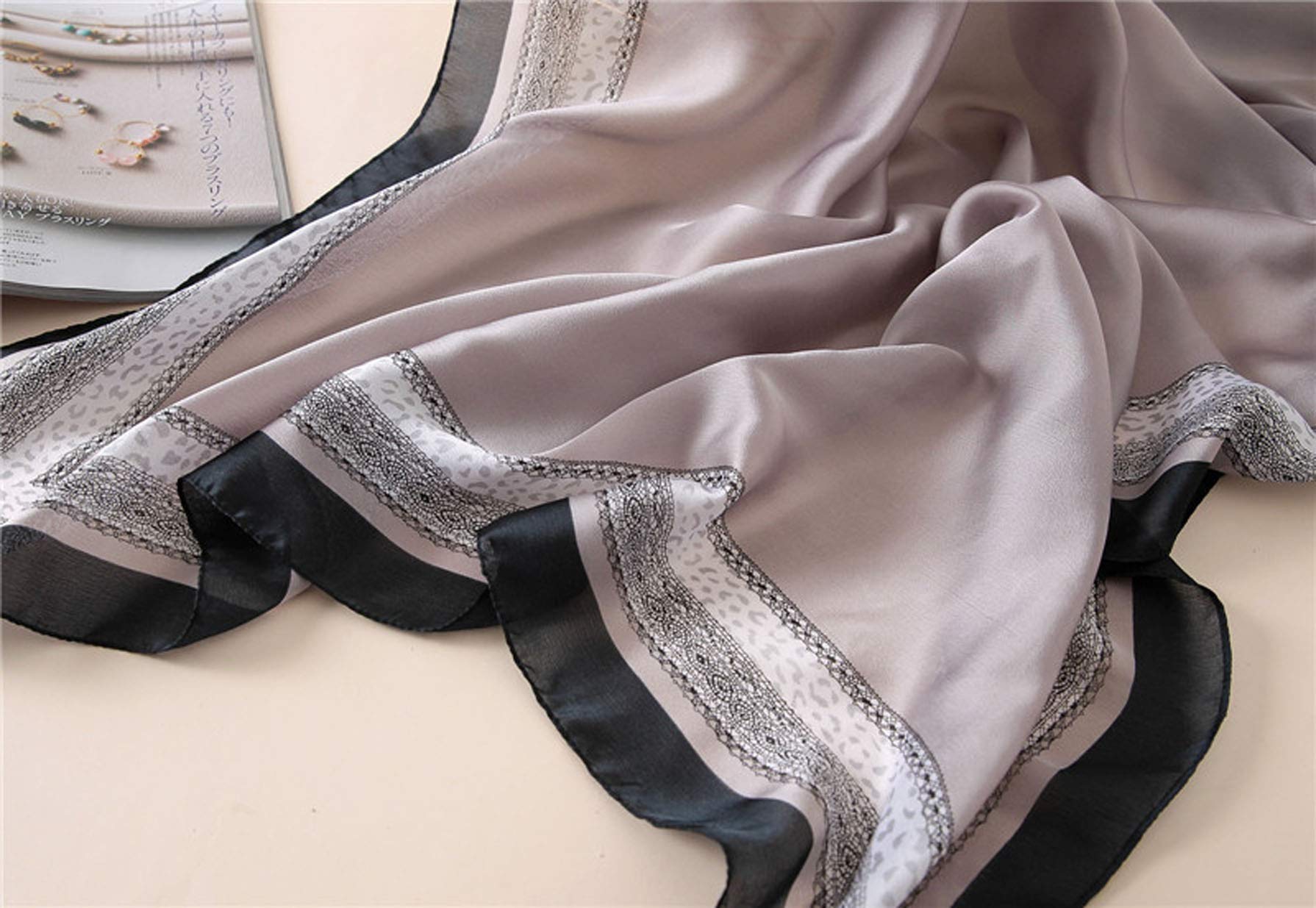 Silk Scarf Mulberry Silk Fashion Scarves Long Lightweight Shawl Wrap …