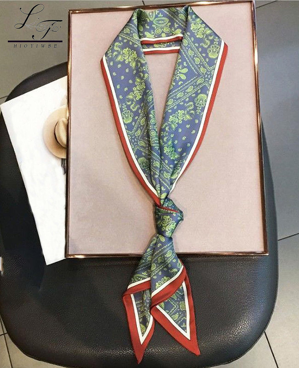 Head Scarf Hair Neck Scarves For Women Purse Bag Scarfs For Handbags Silky Long Thin Satin Headscarf Fashion