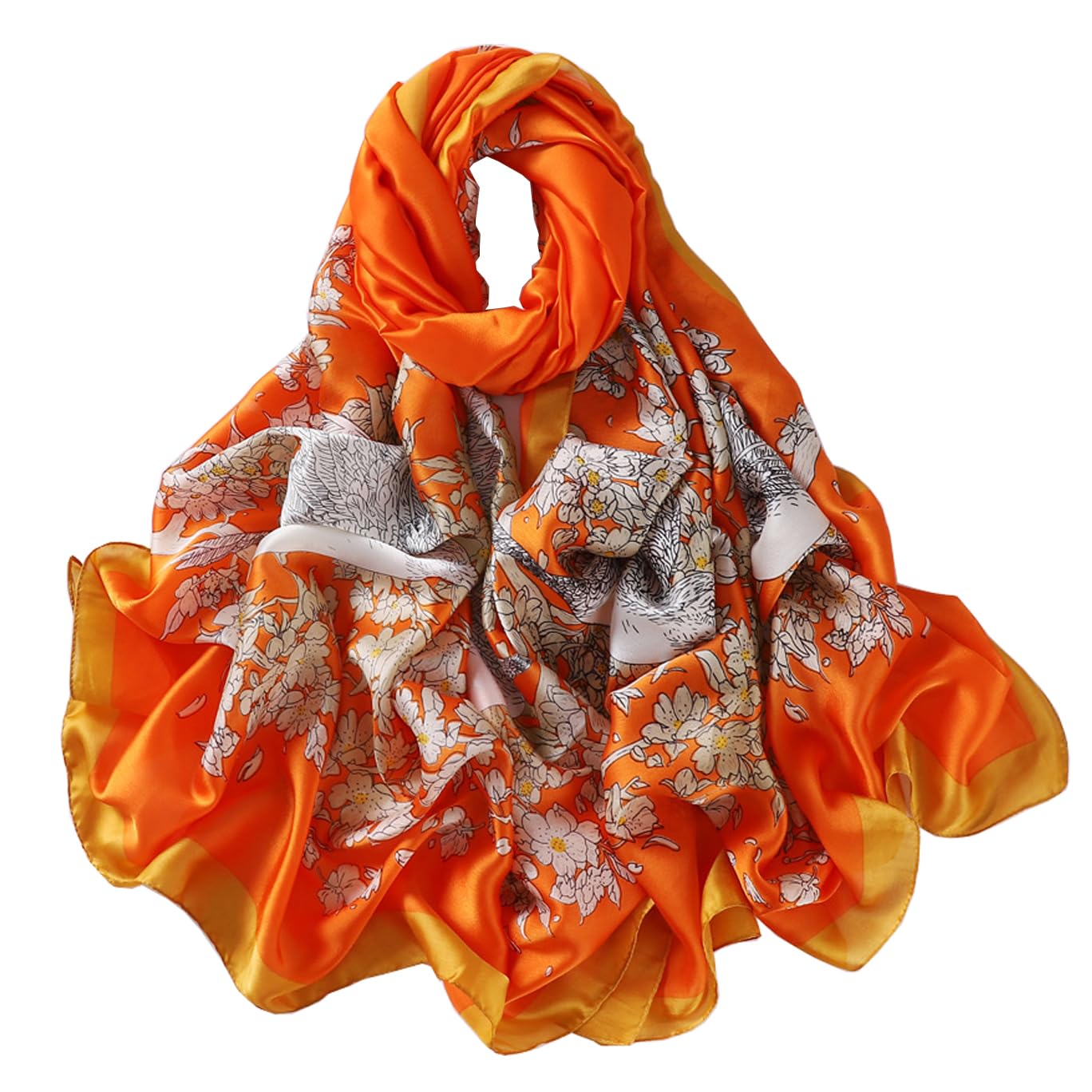 Silk Scarf Mulberry Silk Fashion Scarves Long Lightweight Shawl Wrap …