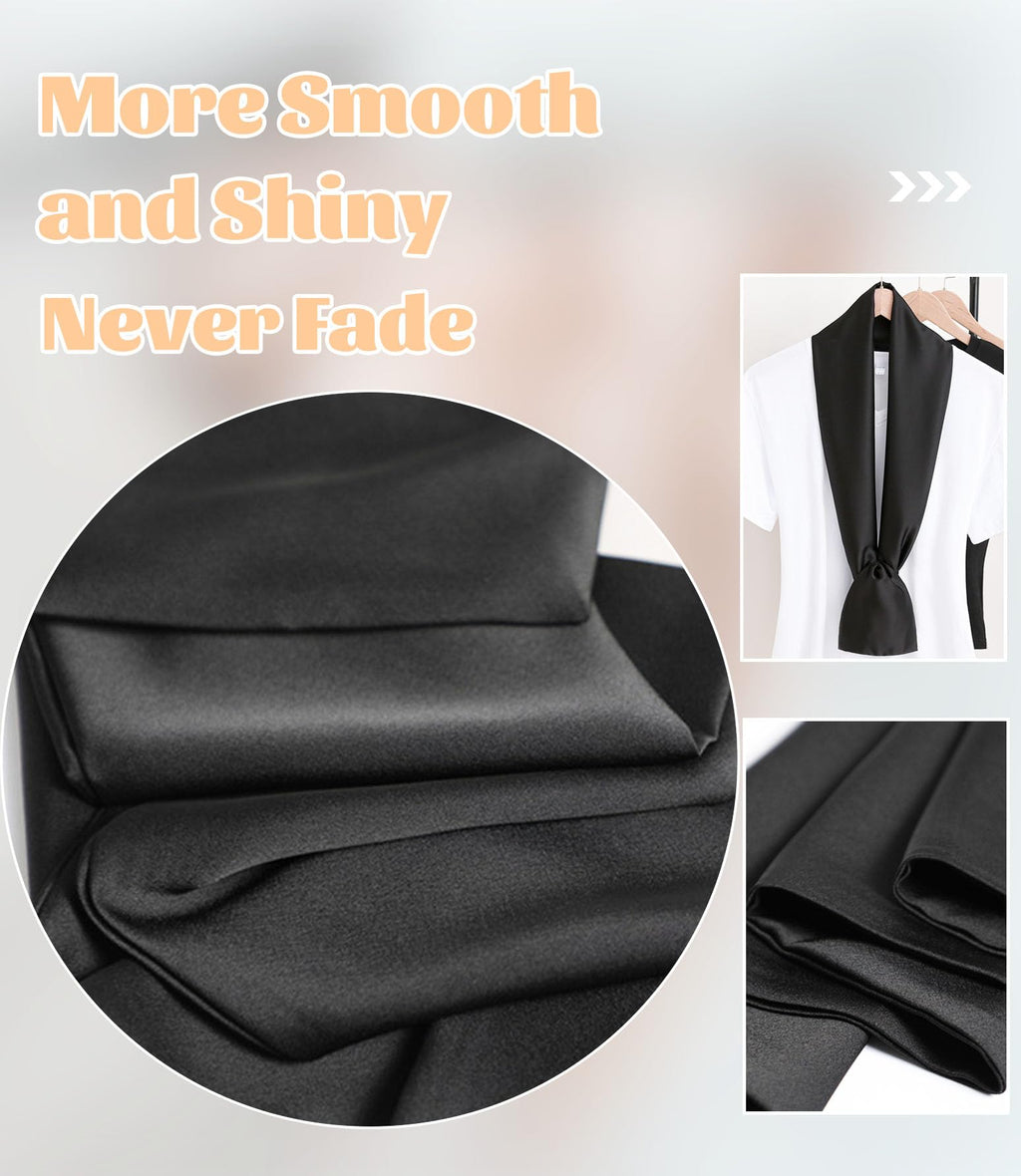 kcctoo 59” Long Silk Like Head Scarf Women's Fashion Square Neck Satin Scarfs for Bag Hair Scarves Gift 59 * 5.9”