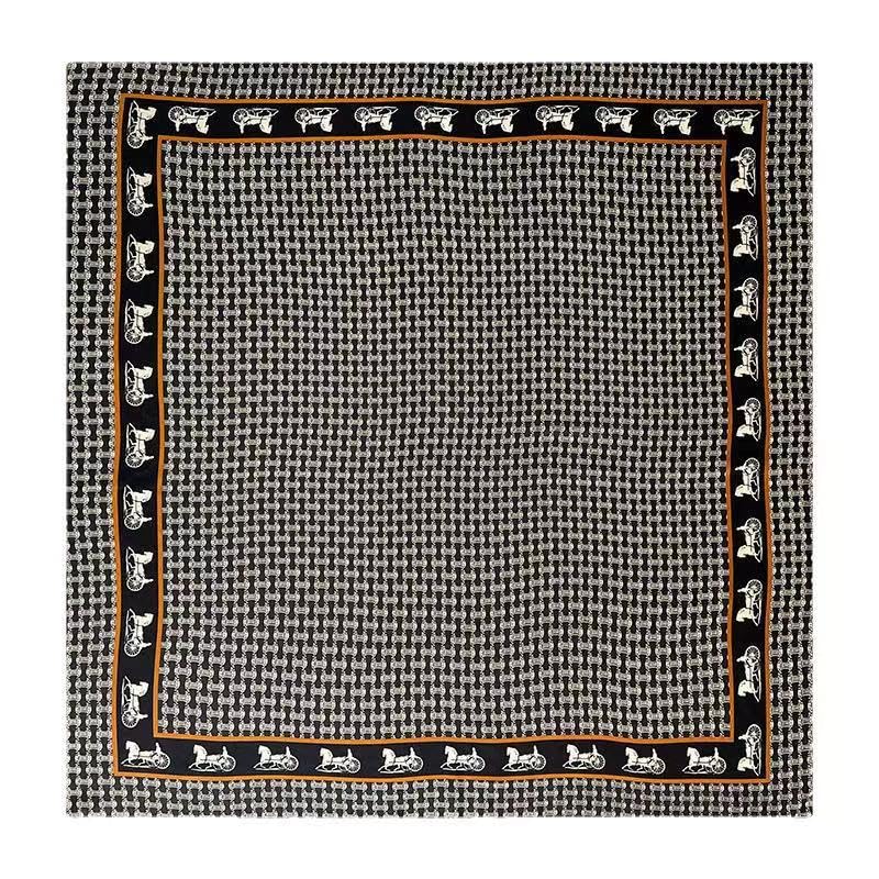 ANDANTINO 100% Silk Scarf 43" Large Square Lightweight Headscarf& Shawl–Women Hair Wraps-With Gift Packed
