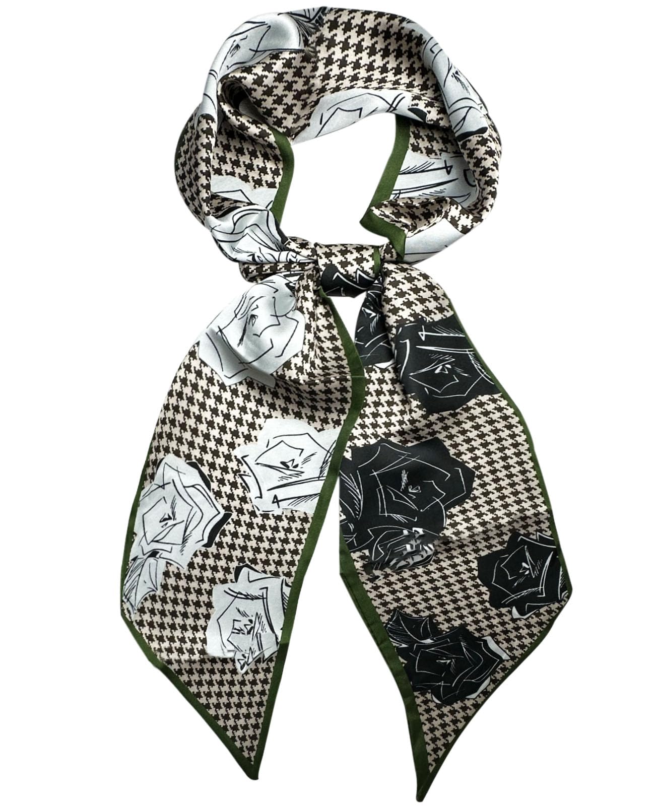 Head Scarf Hair Neck Scarves For Women Purse Bag Scarfs For Handbags Silky Long Thin Satin Headscarf Fashion