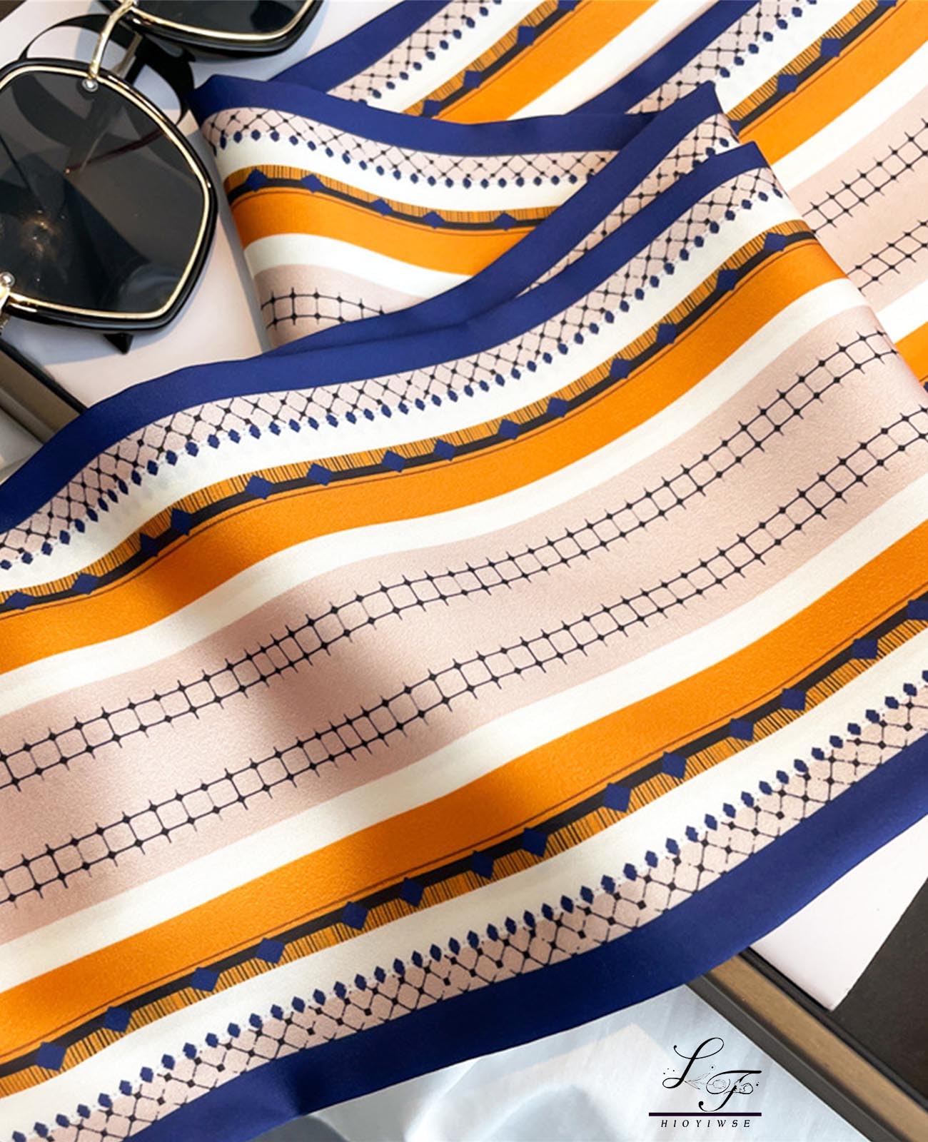 Head Scarf Hair Neck Scarves For Women Purse Bag Scarfs For Handbags Silky Long Thin Satin Headscarf Fashion