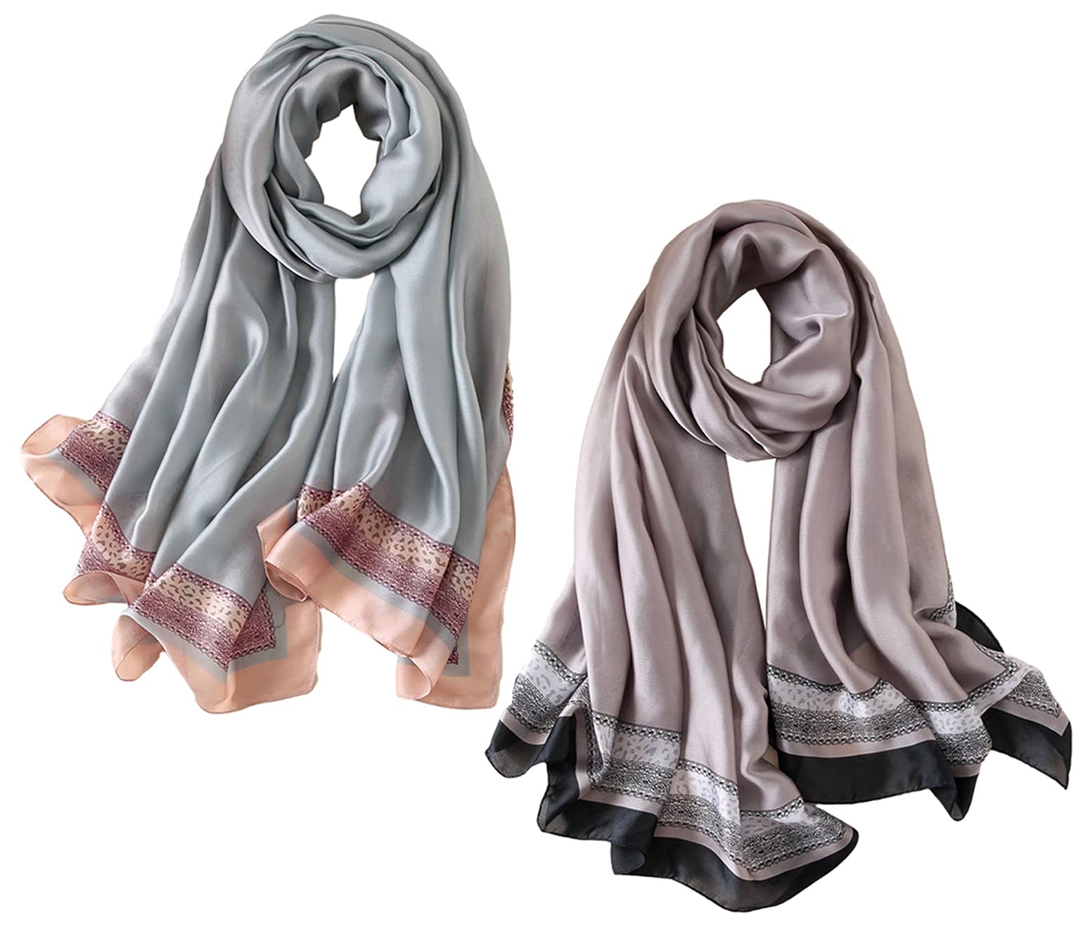 Silk Scarf Mulberry Silk Fashion Scarves Long Lightweight Shawl Wrap …