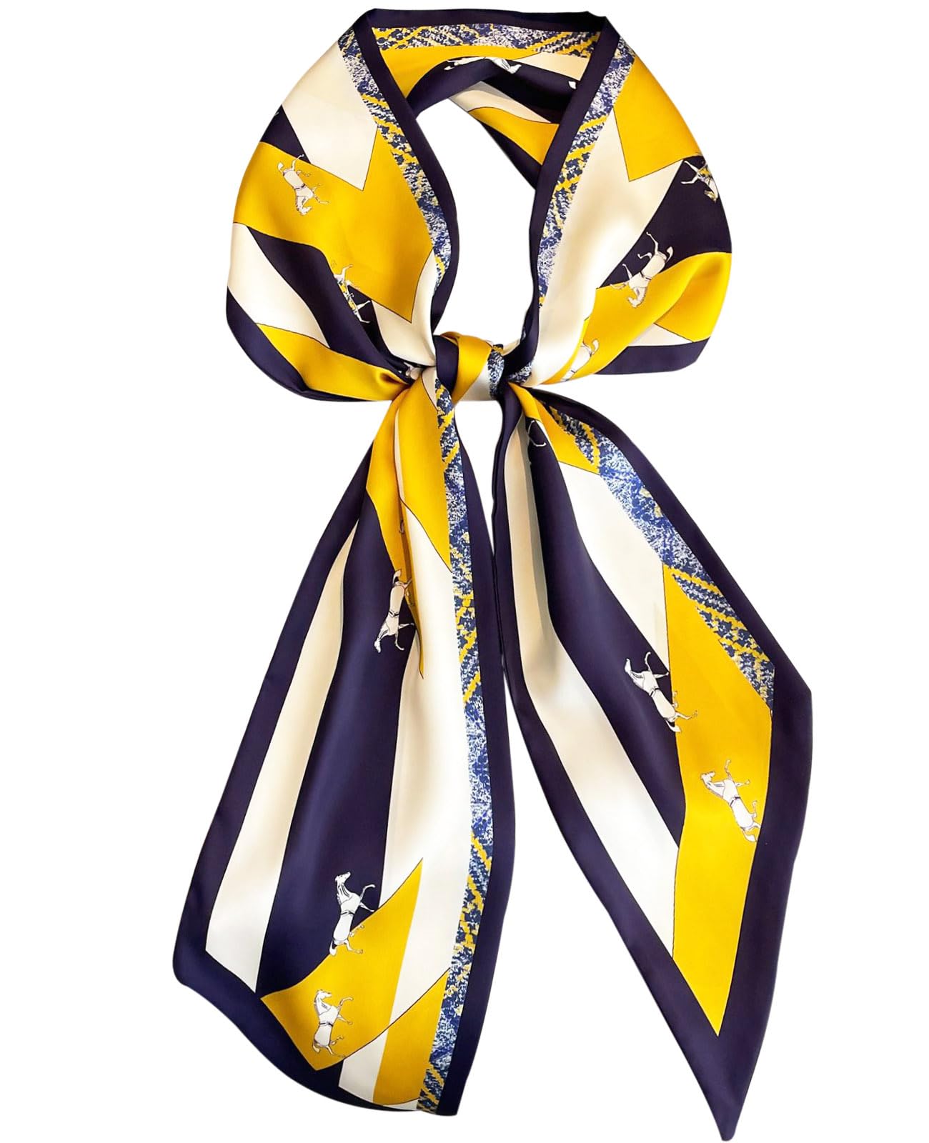 Head Scarf Hair Neck Scarves For Women Purse Bag Scarfs For Handbags Silky Long Thin Satin Headscarf Fashion