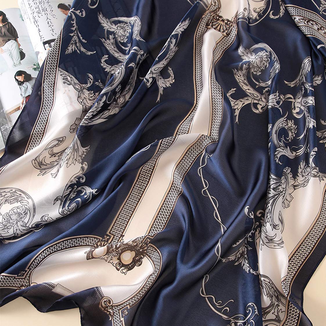 Silk Scarf Mulberry Silk Fashion Scarves Long Lightweight Shawl Wrap …