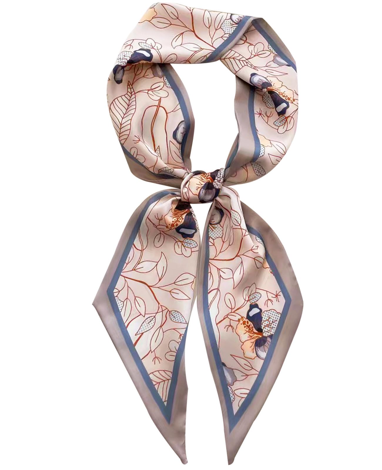 Head Scarf Hair Neck Scarves For Women Purse Bag Scarfs For Handbags Silky Long Thin Satin Headscarf Fashion