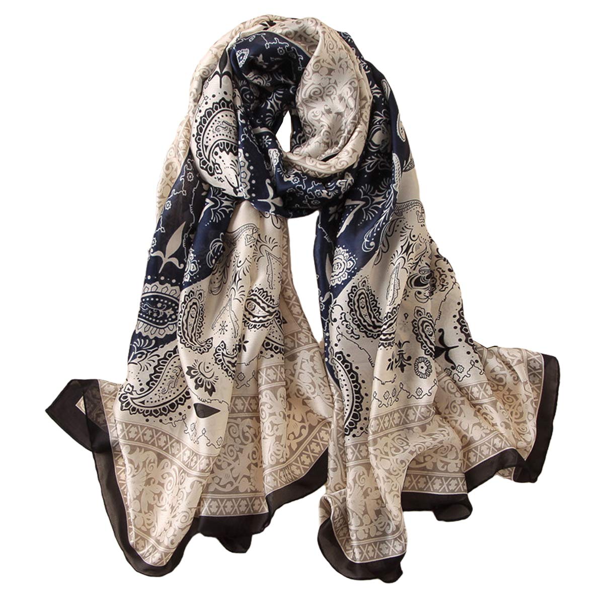 Silk Scarf Mulberry Silk Fashion Scarves Long Lightweight Shawl Wrap …