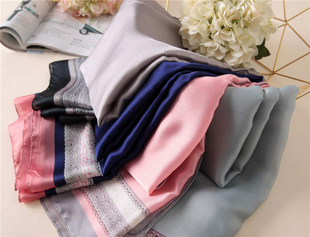 Silk Scarf Mulberry Silk Fashion Scarves Long Lightweight Shawl Wrap …