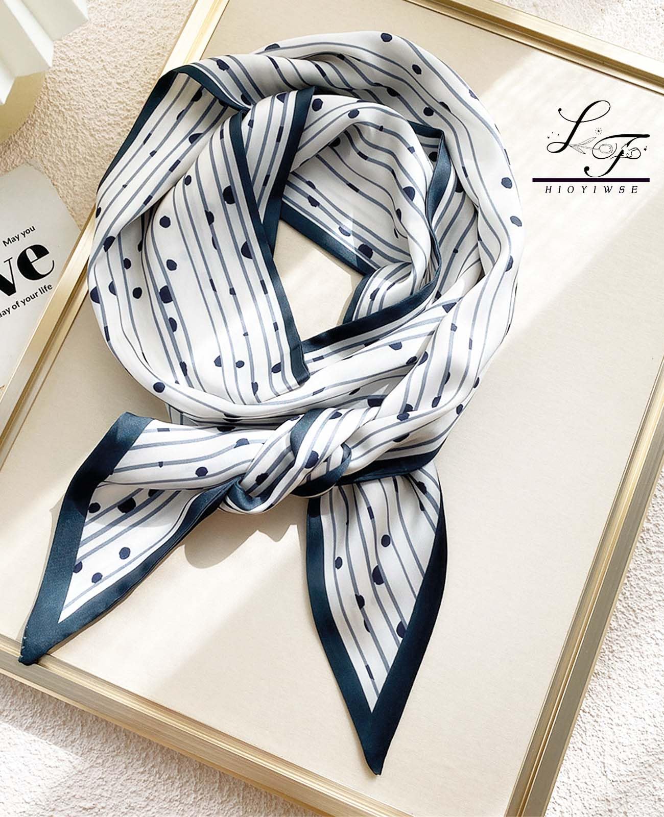 Head Scarf Hair Neck Scarves For Women Purse Bag Scarfs For Handbags Silky Long Thin Satin Headscarf Fashion