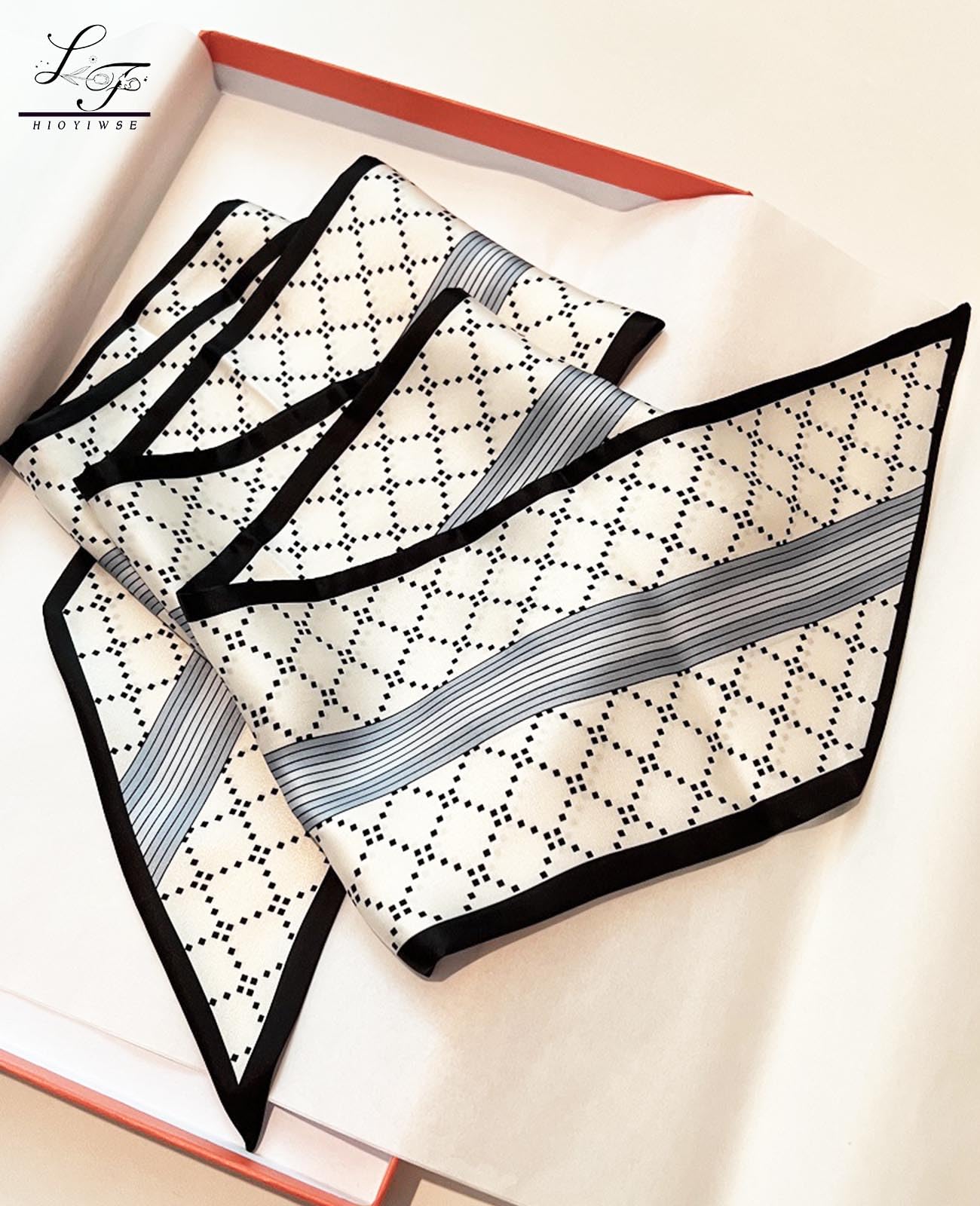 Head Scarf Hair Neck Scarves For Women Purse Bag Scarfs For Handbags Silky Long Thin Satin Headscarf Fashion