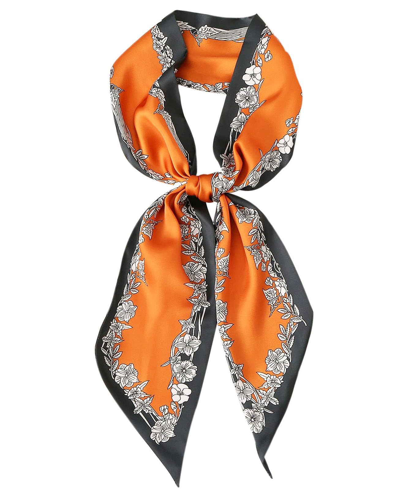 Head Scarf Hair Neck Scarves For Women Purse Bag Scarfs For Handbags Silky Long Thin Satin Headscarf Fashion