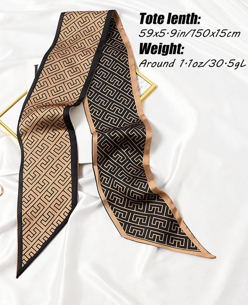 Head Scarf Hair Neck Scarves For Women Purse Bag Scarfs For Handbags Silky Long Thin Satin Headscarf Fashion