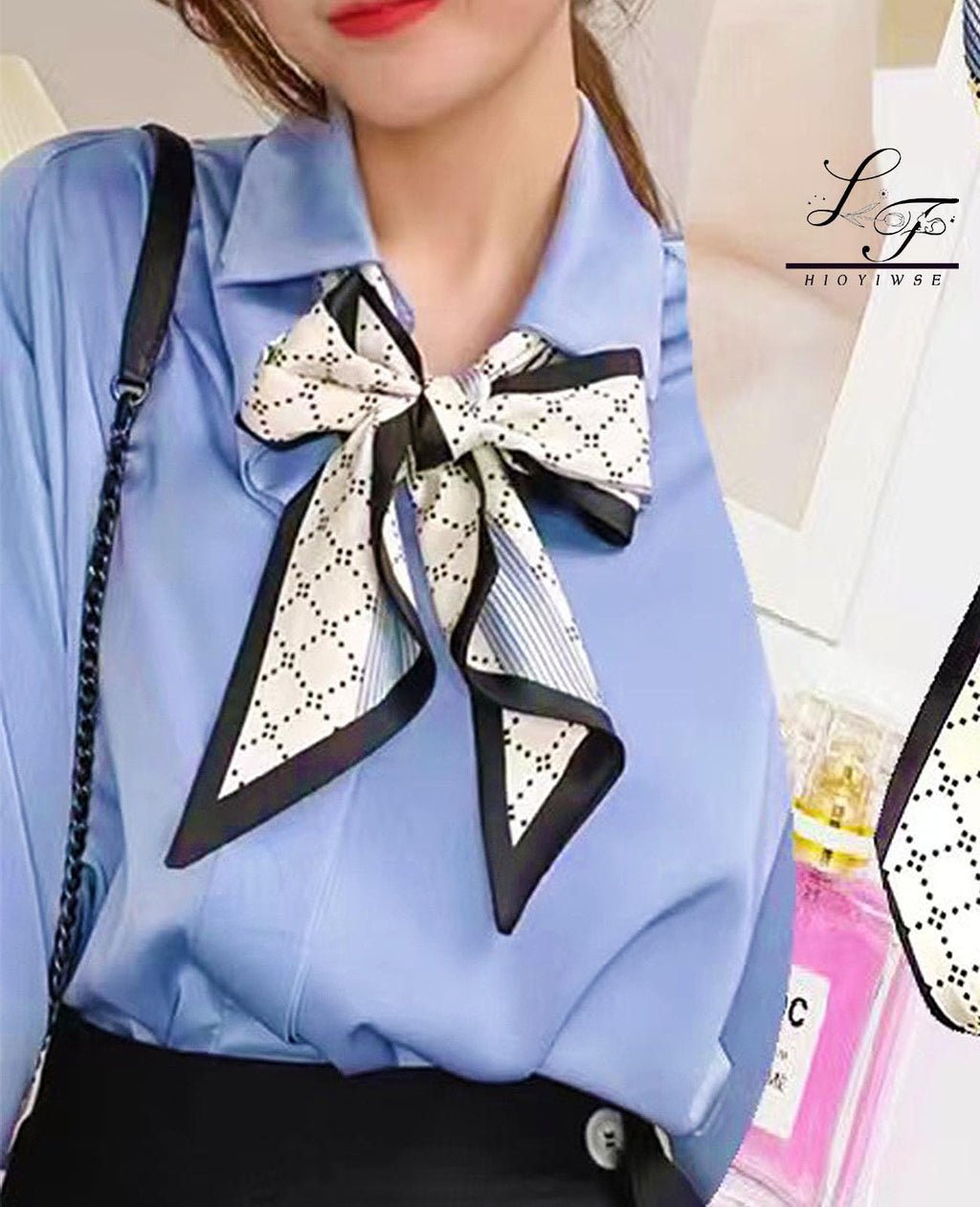 Head Scarf Hair Neck Scarves For Women Purse Bag Scarfs For Handbags Silky Long Thin Satin Headscarf Fashion