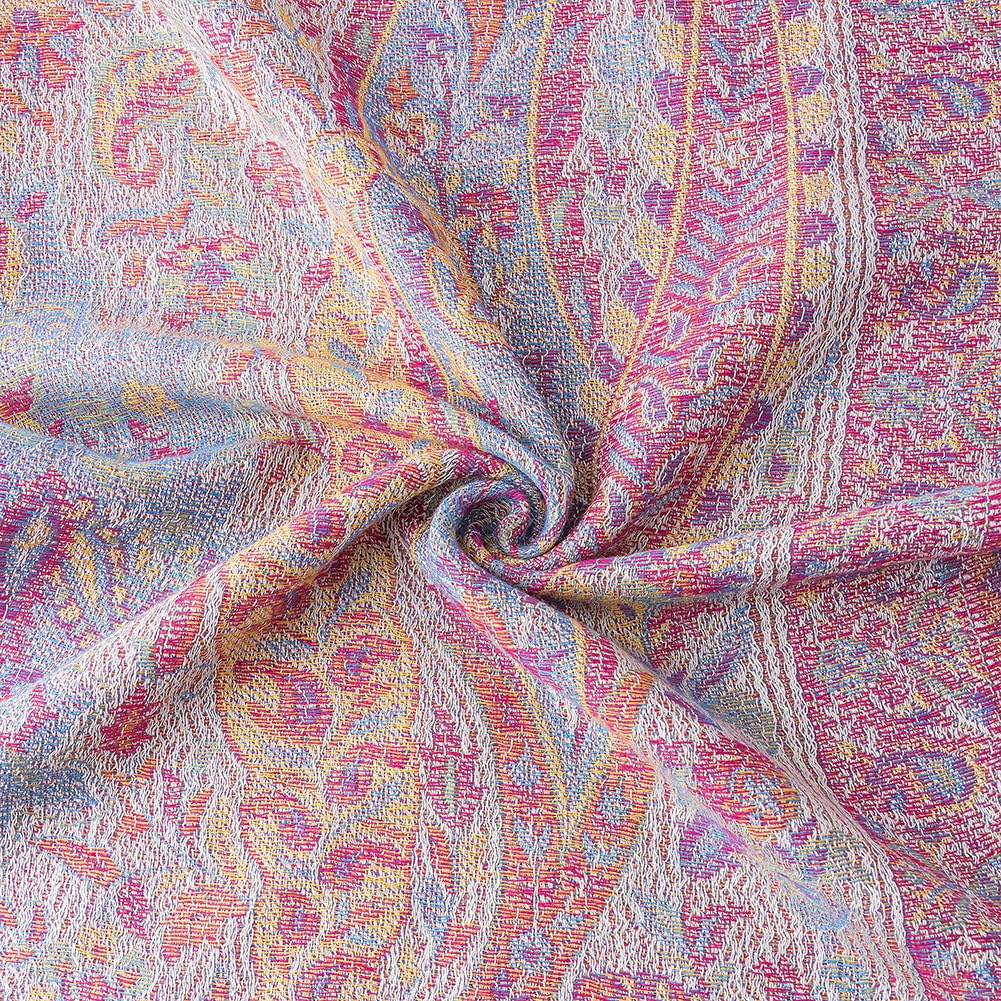 Umjetnost Womens Soft Silky Pashmina Rave Scarf Paisley Pattern Pashmina Shawl Wrap with Fringes