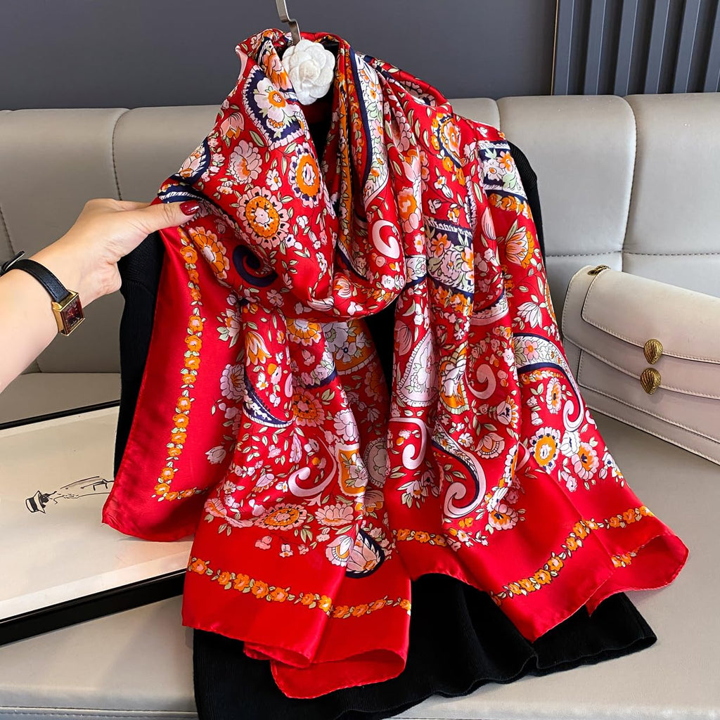 Silk Scarf Mulberry Silk Fashion Scarves Long Lightweight Shawl Wrap …