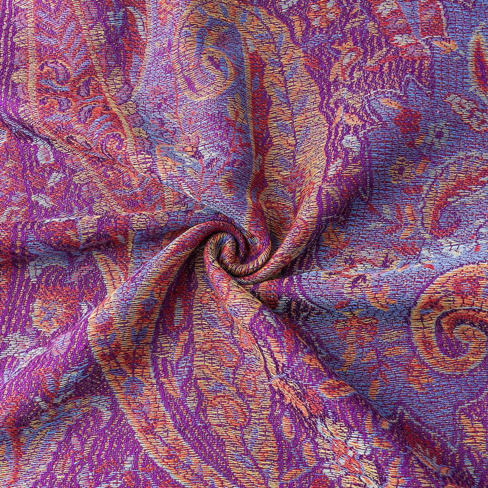 Umjetnost Womens Soft Silky Pashmina Rave Scarf Paisley Pattern Pashmina Shawl Wrap with Fringes