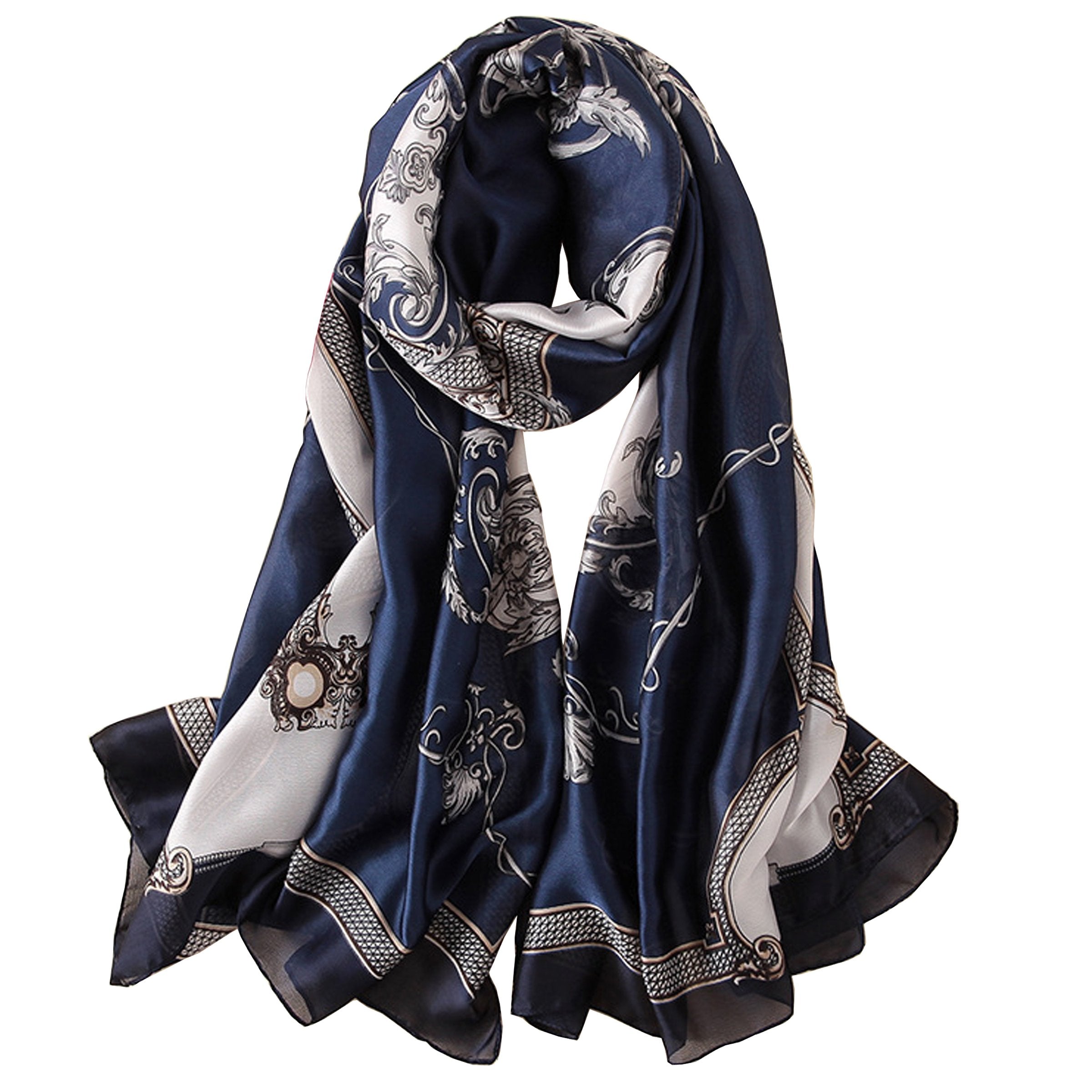 Silk Scarf Mulberry Silk Fashion Scarves Long Lightweight Shawl Wrap …