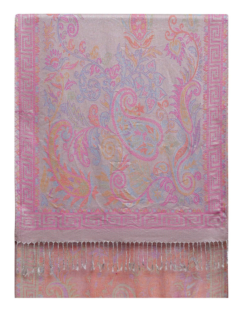 Umjetnost Womens Soft Silky Pashmina Rave Scarf Paisley Pattern Pashmina Shawl Wrap with Fringes