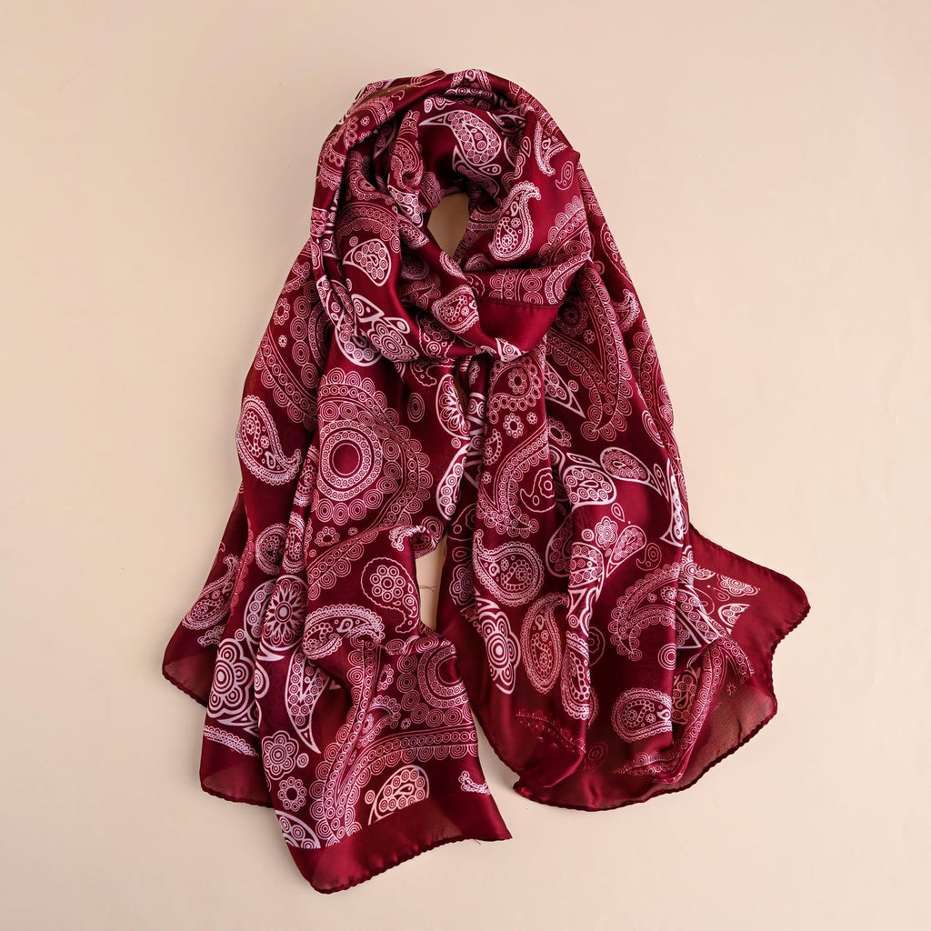 Silk Scarf Mulberry Silk Fashion Scarves Long Lightweight Shawl Wrap …