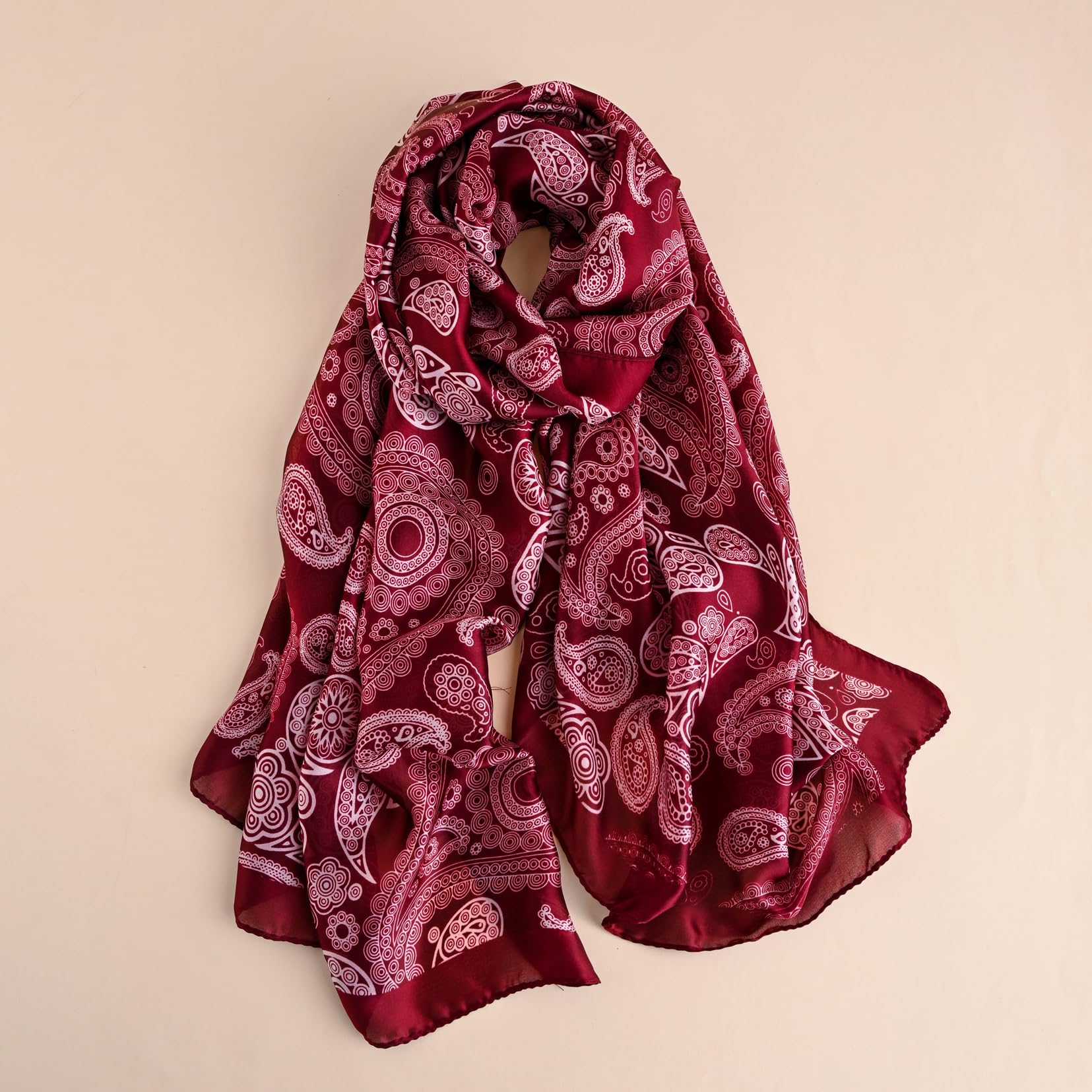 Silk Scarf Mulberry Silk Fashion Scarves Long Lightweight Shawl Wrap …