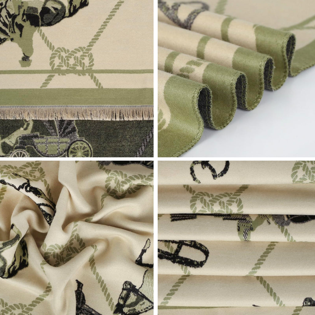 EXTREE Scarfs for Women Pashmina Silky Shawl Wrap for Evening Dressing Blanket Open Front Poncho Cape